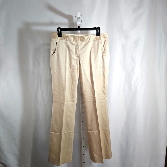 Stella McCartney Pants - Stella McCartney Beige Straight Leg Womens Trousers  Size 40